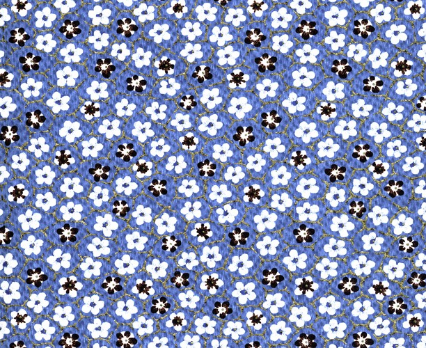 RCK9155 Blue Bumble Blooms Washi - www.HankoDesigns.com - Japanese Yuzen Washi Paper 8.5"x11" - Fall 2014