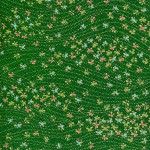 RCK9159 Green Scattered Spring Washi Paper - www.HankoDesigns.com - 8.5"x11" Japanese Washi Yuzen Paper - Fall 2014