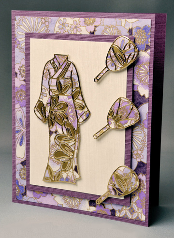 Purple Floral Kimono by Karen Swemba