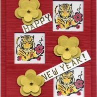 Tigers and Flowers Sample Card by Lori Lai