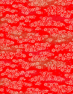 RTB9396 Red Floral Field