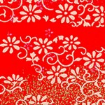 RTB9396 Red Floral Field