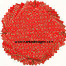 PC210 Two Tone Red Gold Washi Paper