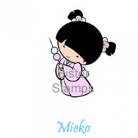 SS0063 - 19 Mieko w Mochi Sister Stamps - Hanko Designs - www.HankoDesigns.com