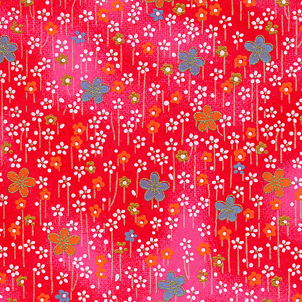 RCR1 Plum Field Red Japanese Washi Paper - Hanko Designs - www.HankoDesigns.com 2014