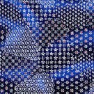 RE908 Aizome Blue Quilt Japanese Washi Paper - Hanko Designs - www.HankoDesigns.com 2014
