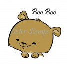 SS0096 29 Boo Boo Peeking Animal Series 29 Sister Stamps 2015 Bear